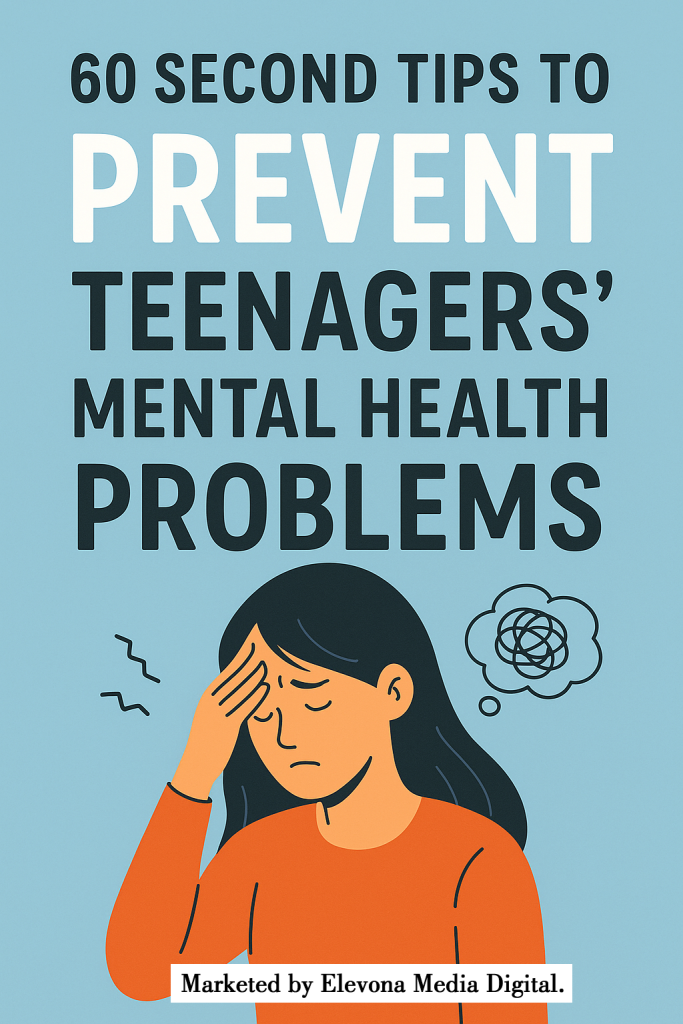 60 Second Tips To Prevent Teenagers’ Mental Health Problems